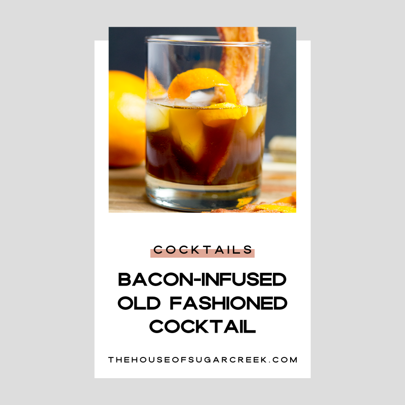 Bacon-Infused Old Fashioned Cocktail for Petit Jean Meats
